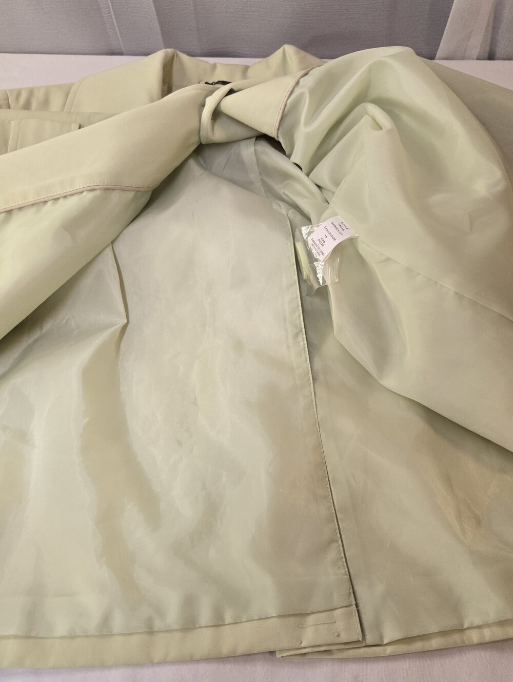Jessica Light Green Button Front Jacket Size 16 - Picture 6 of 9
